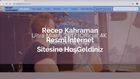 Recep Kahraman - Türkiye'nin Online Resmi İnternet Sitesi Tanıtım