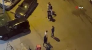 Alkollü maganda vincin tepesine çıkıp alkış istedi