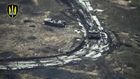Ukranya ordusuna ait drone, Rus tankını imha etti!