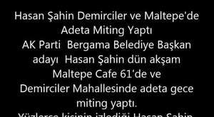 Hasan Şahin’e Köy’de Miting Gibi Karşılama